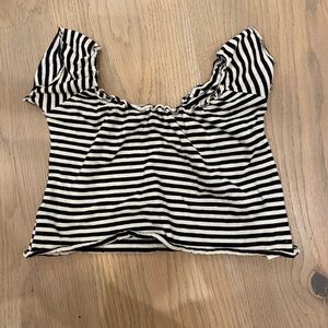 Brandy Melville striped crop top